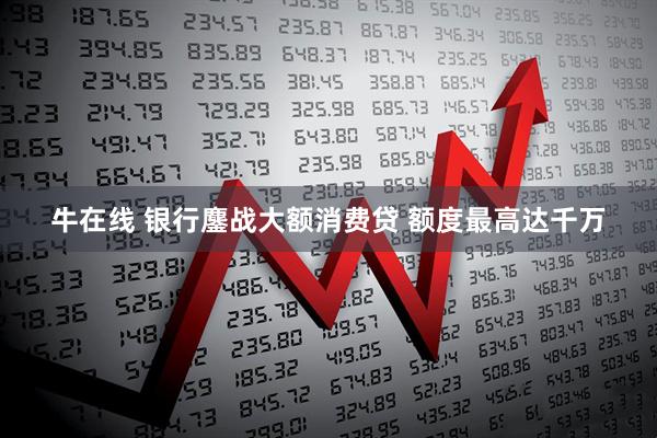 牛在线 银行鏖战大额消费贷 额度最高达千万