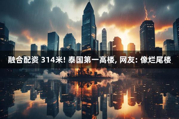 融合配资 314米! 泰国第一高楼, 网友: 像烂尾楼
